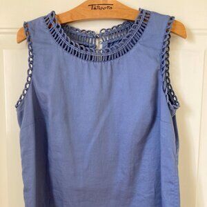 Talbots sleeveless shell top, size 6
